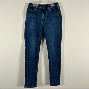 ❤️ Uniqlo Kids 9-10 Indigo Blue Stretch Skinny Jeans